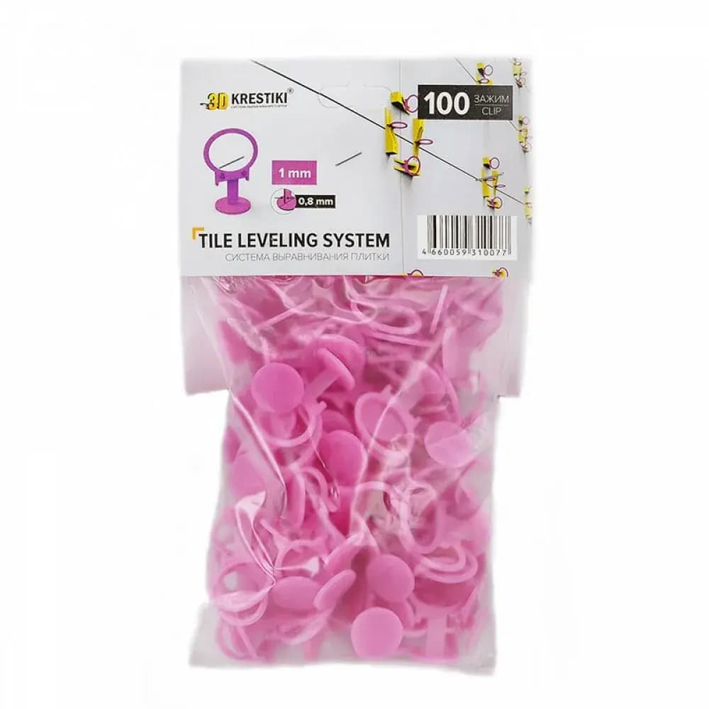 Зажим кольцо 100шт (1мм)