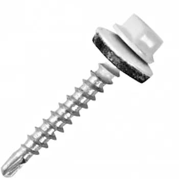 Кровельный саморез белый