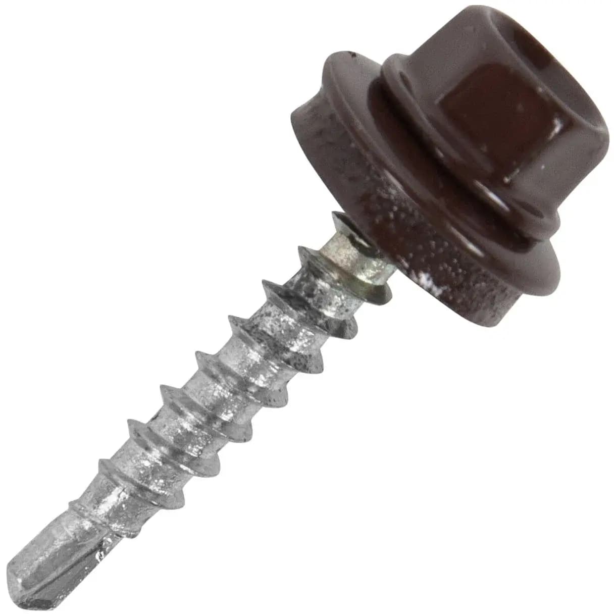 Кровельный саморез коричневый